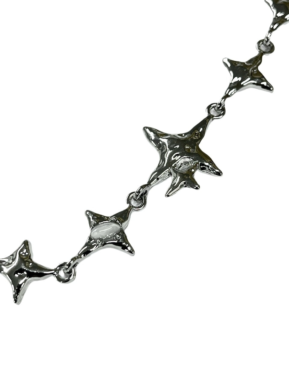 受注制【Never mind the XU】galaxy chain necklace / 【ネバーマインドザエックスユー】ギャラクシーチェーンネックレスシルバーネックレス