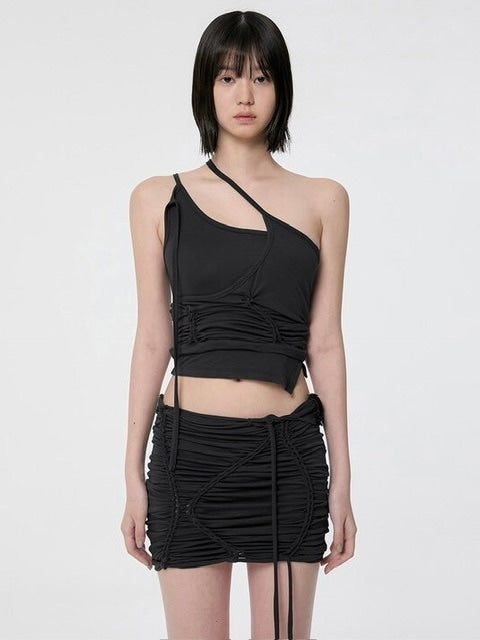 【FLAREUP】Handmade Twisted Skirt