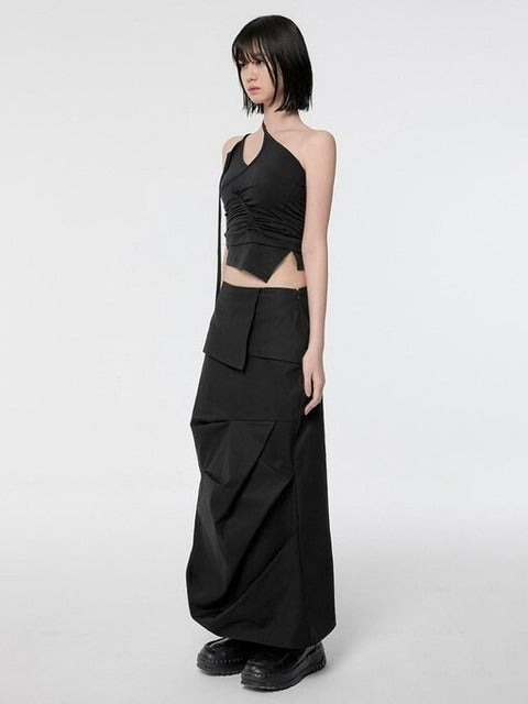 【FLAREUP】[SET] Handmade Twisted Layered Top