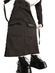 【YRUFO】MECHA SKIRT(COTTON)