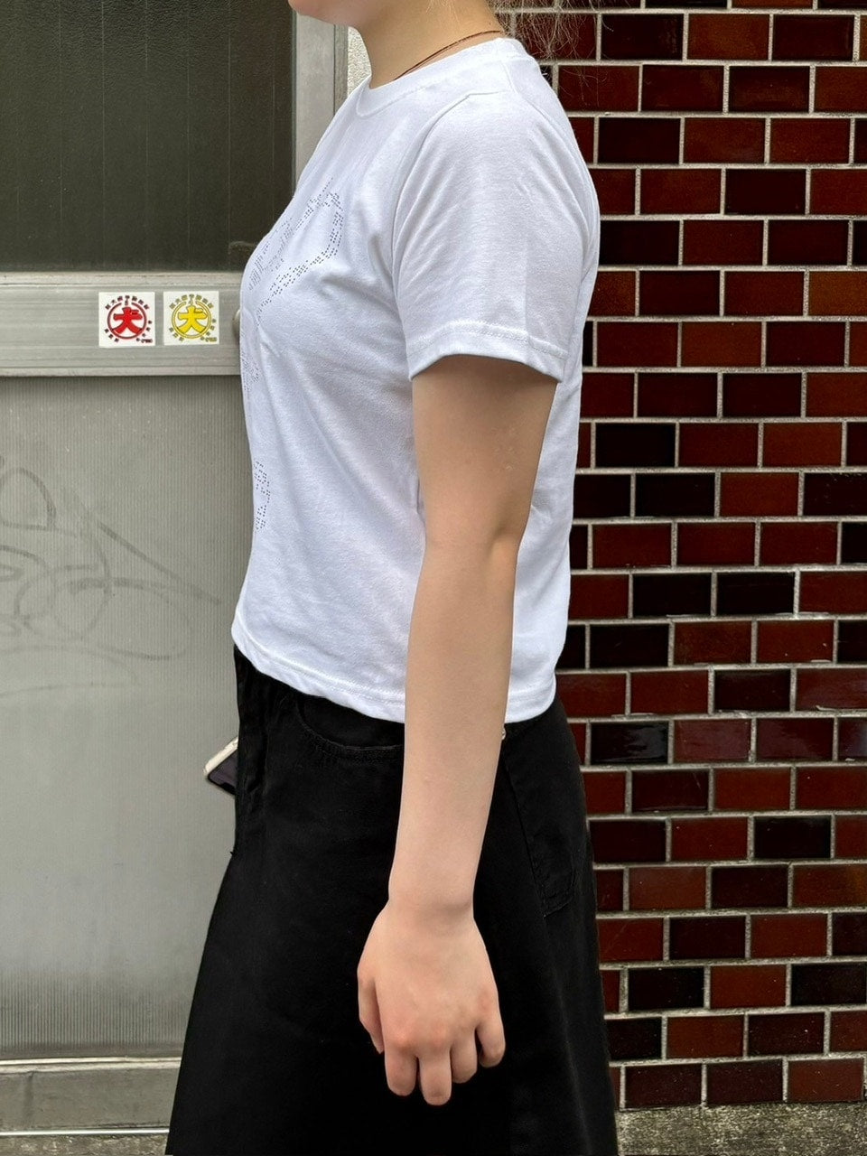 受注制【OaKS】twinkle cropped t-shirt (2color)