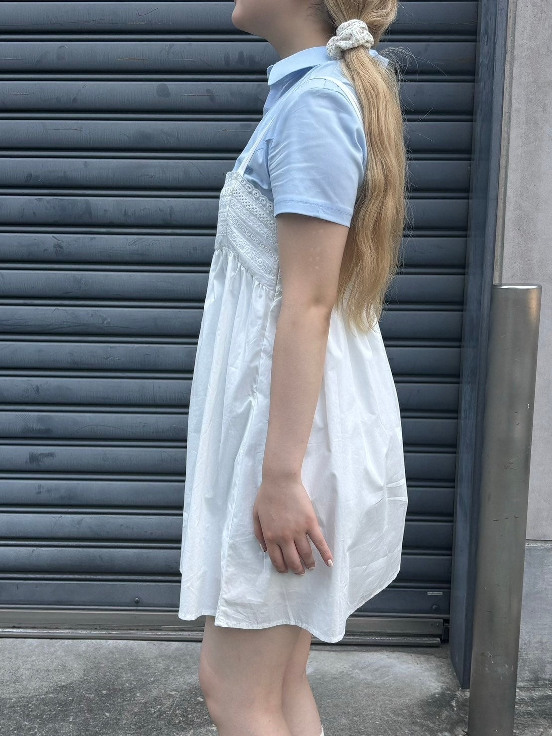 受注制【OaKS】lace mini camisole onepiece