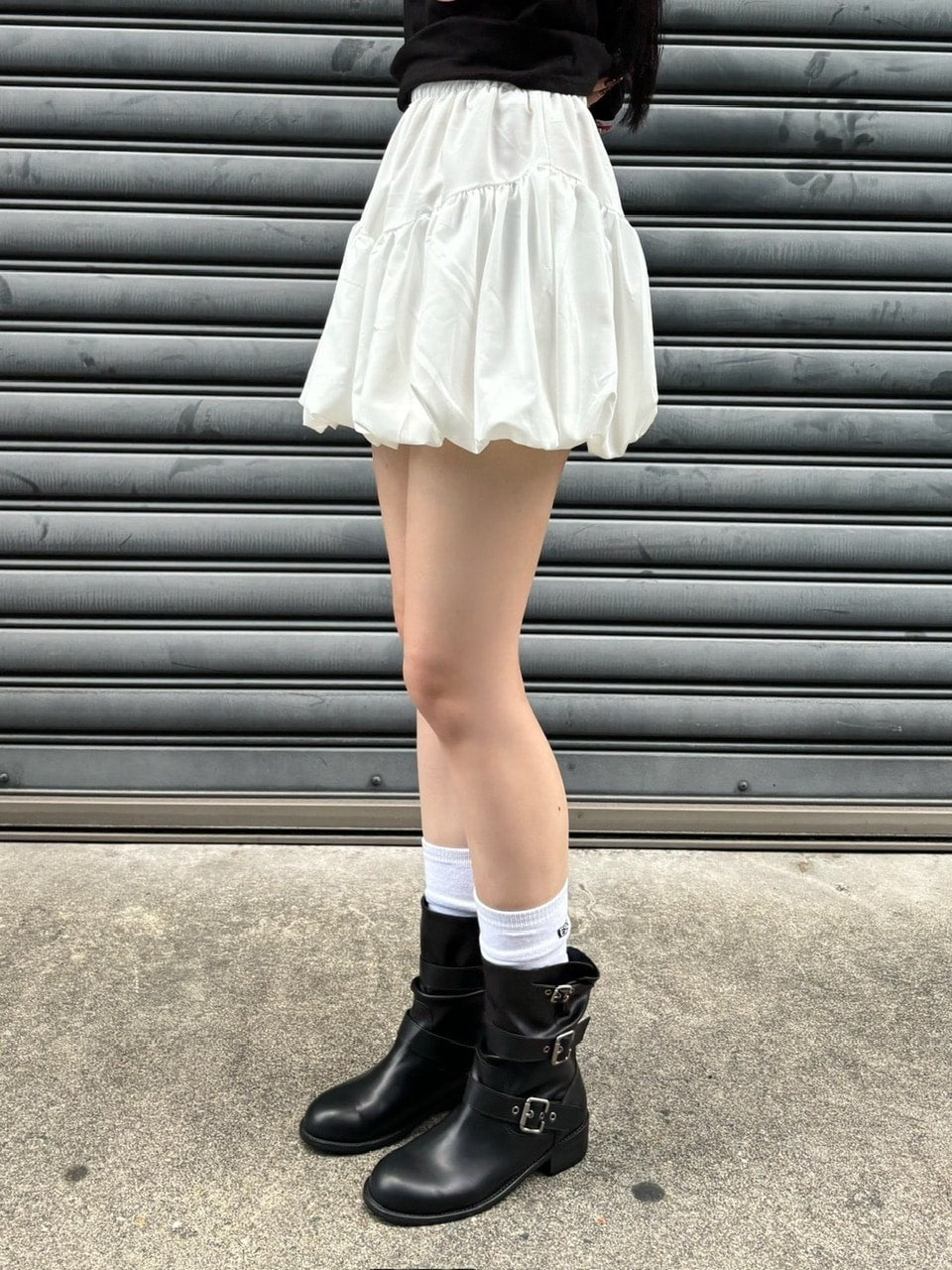 受注制【OaKS】balloon mini skirt (2color)