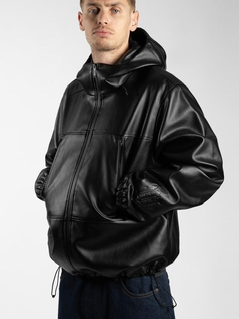 【WASTED PARIS】KINGDOM FAUX LEATHER WINDBREAKER