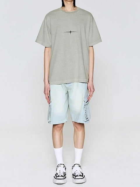 【TILLDAWN】CIRCLE PIGMENT 1/2 SLEEVE