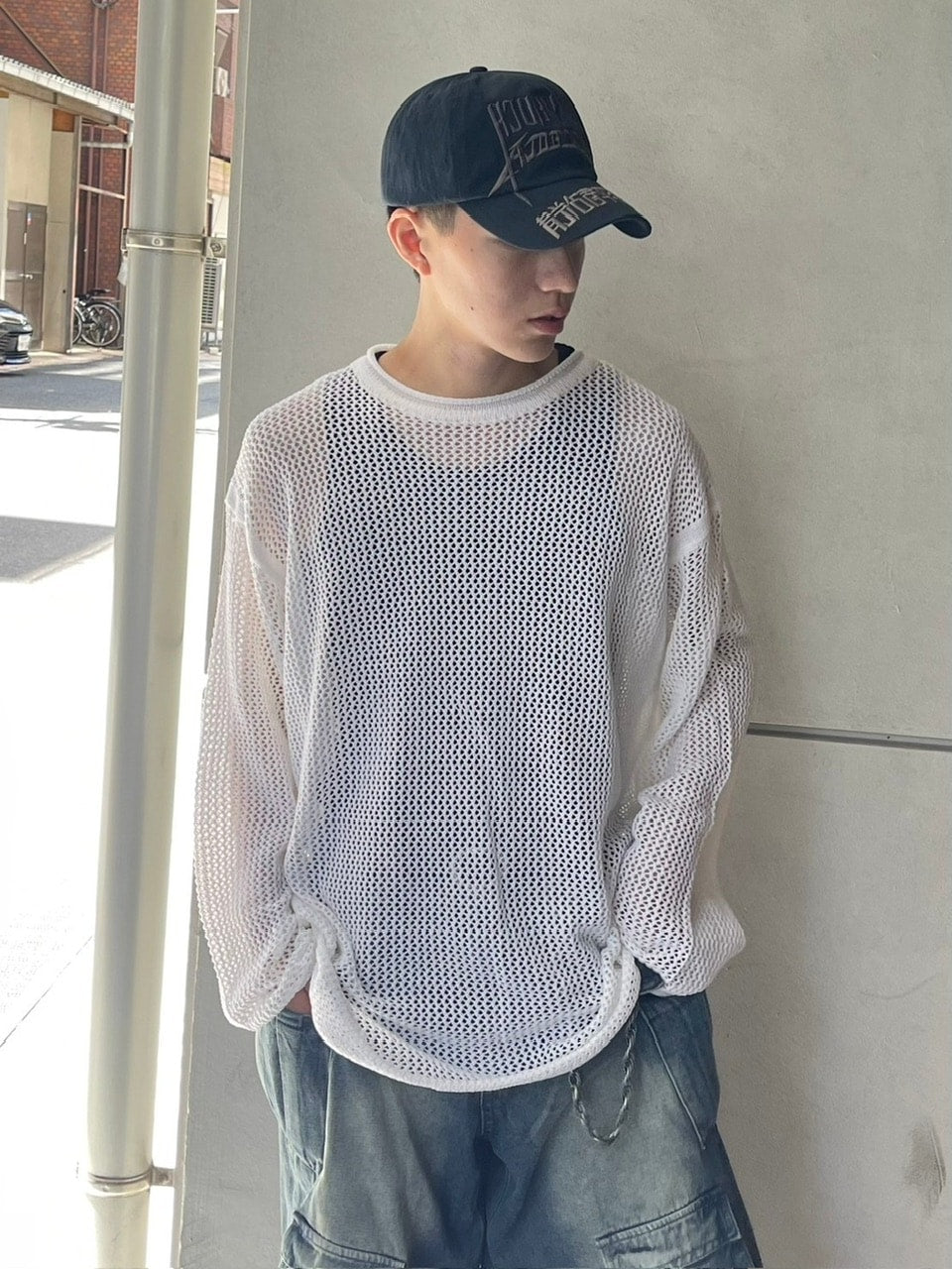 【Chikashitsu +】oversized net summer knit (3color)