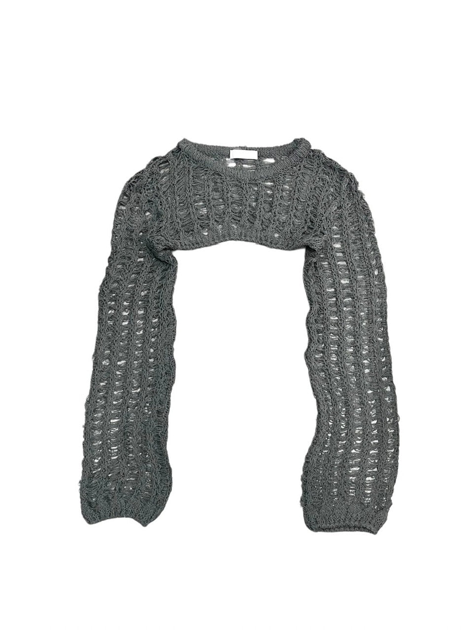 受注制【Never mind the XU】cropped summer knit (3color)