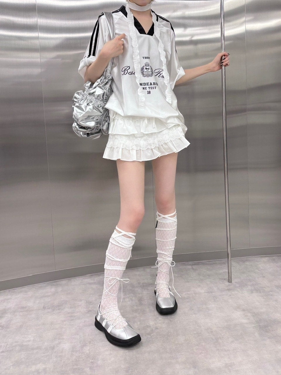 受注制【nmtc +】side line uniform tee (2color)