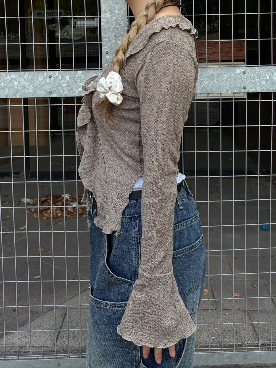 受注制【oaks】raffle cardigan (3color)