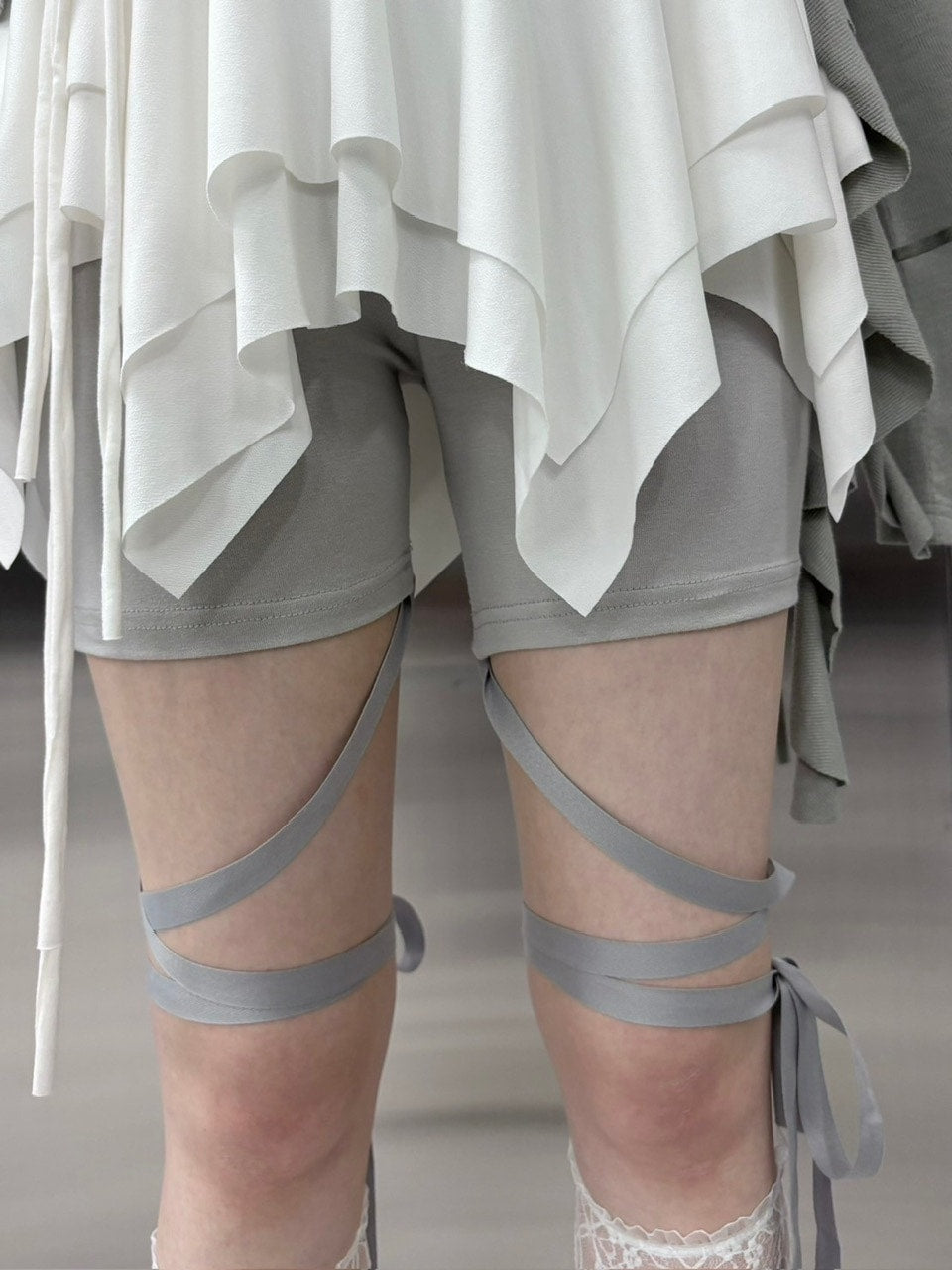 受注制【nmtc +】ribbon leggings (2color)