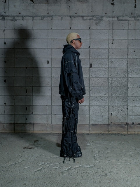 【DIG YOUR OWN GRAVE】WASHING TECH FLAIR PANTS (2color) / 【ディグユアオウングレイブ】ウォッシングテックフレアカーゴパンツ