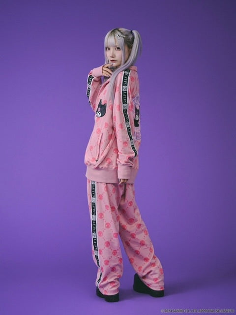 【GALFY×KUROMI】ドクロだらけセットアップ / 【ガルフィー×クロミ】ロゴジャージセットアップ