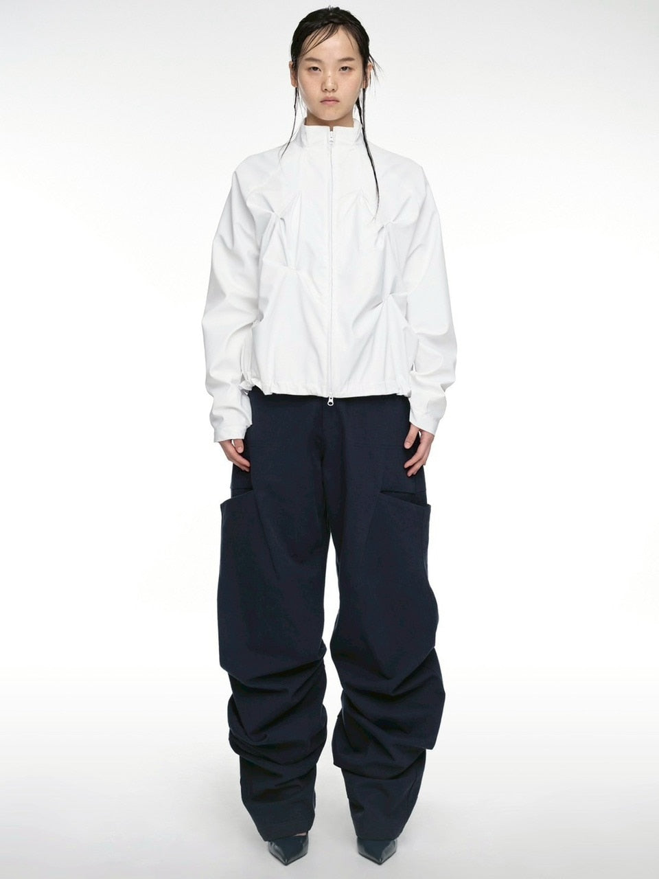 【NACHE】PINTUCK WIND BREAKER (UNISEX)