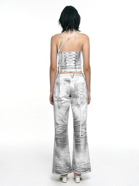 【NACHE】RACE UP PRINTED SLEEVELESS