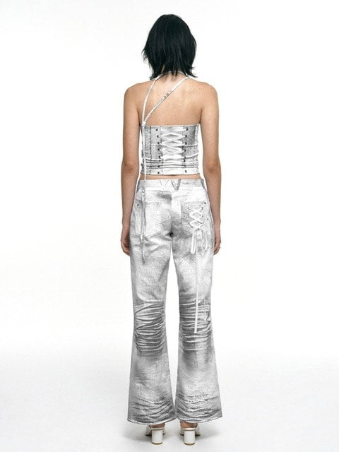 【NACHE】RACE UP PRINTED PANTS
