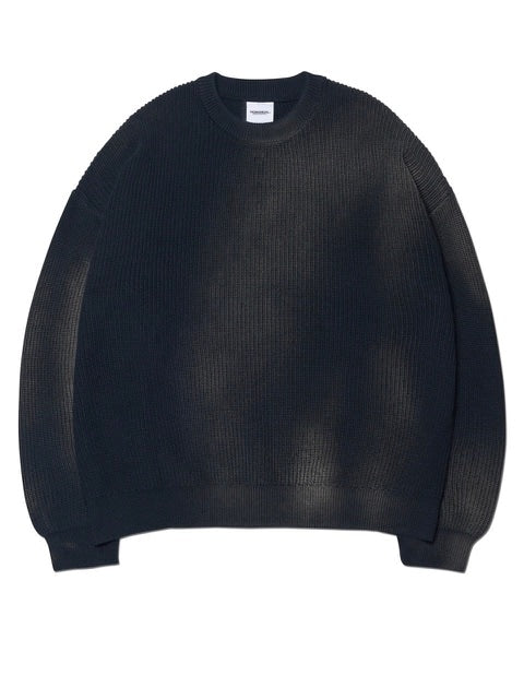 【NOMANUAL】SPRAY DYEING KNIT / 【ノーマニュアル】長袖ニット