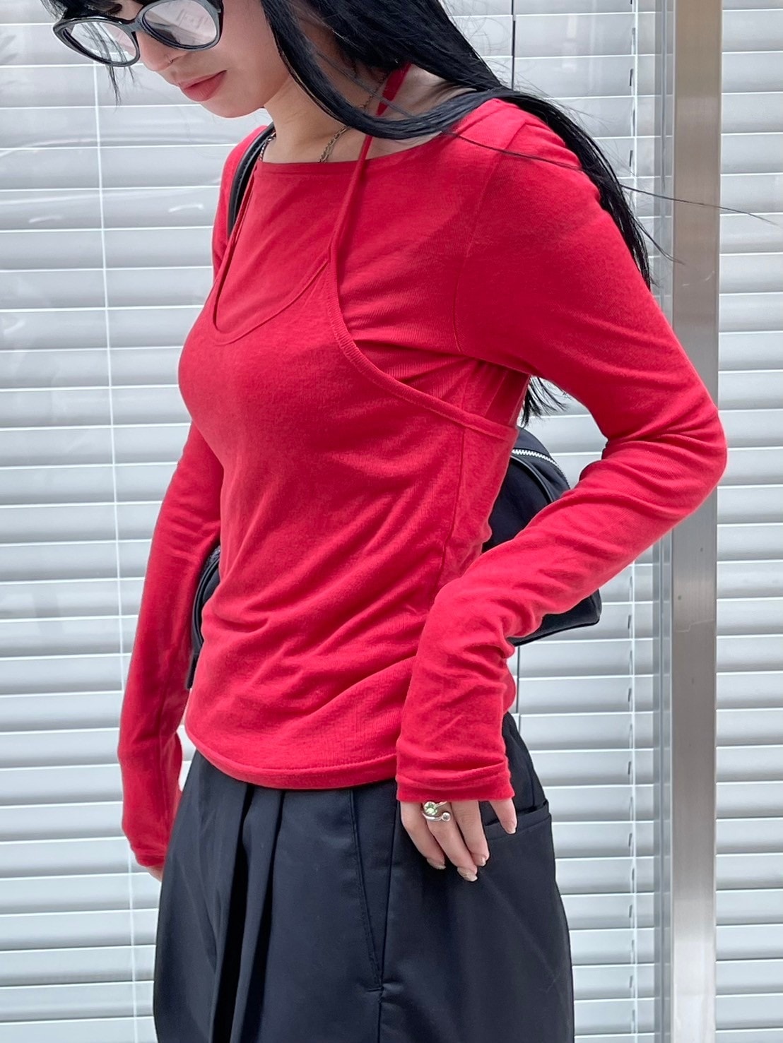 【oaks】2-piece layered long sleeve (3color)