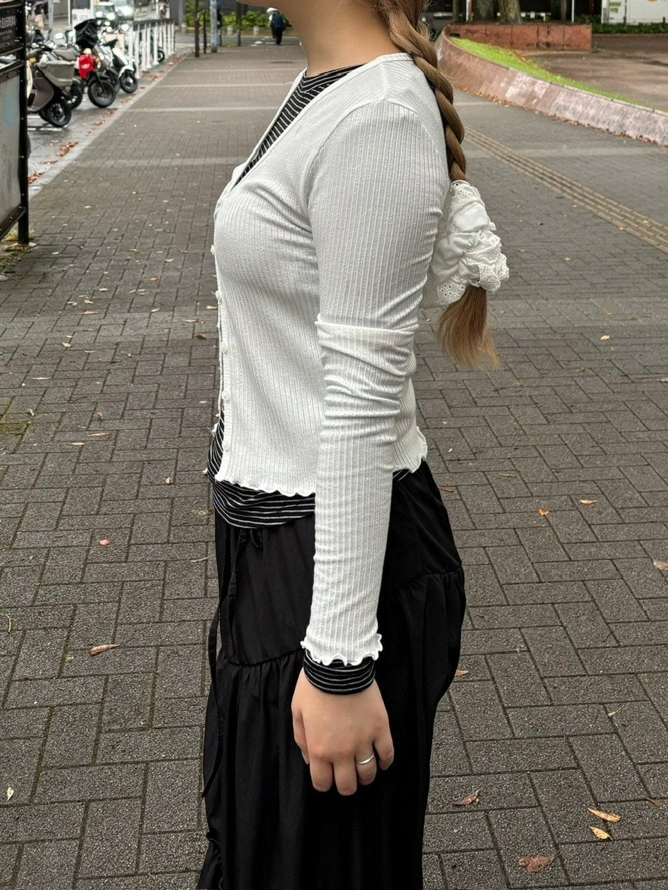 受注制【oaks】vneck cardigan (3color)