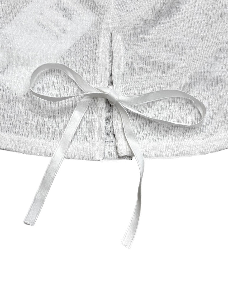 受注制【oaks】see-through back ribbon long sleeve (3color)