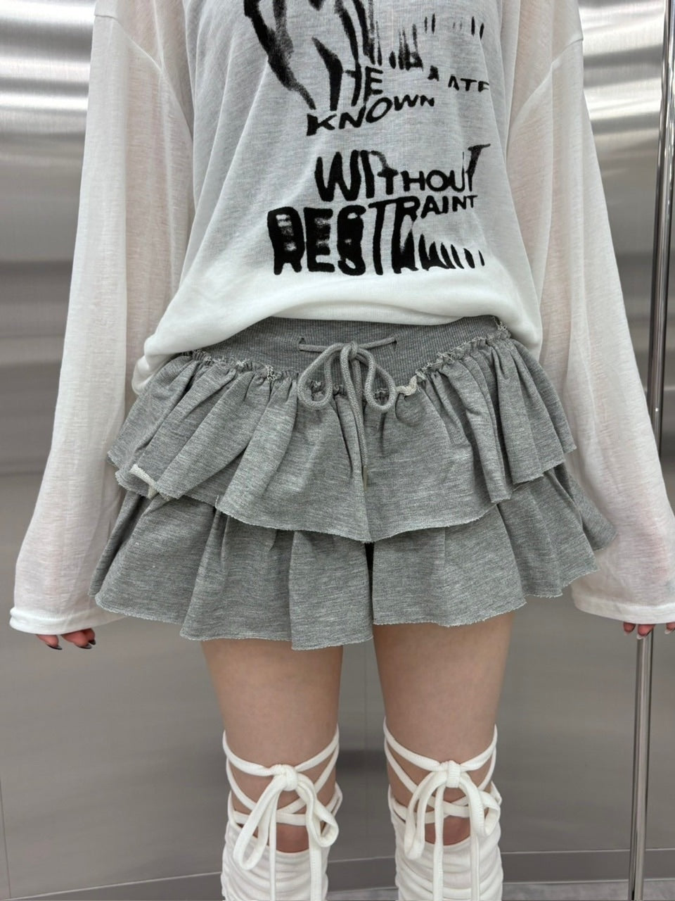 受注制【nmtc +】frill mini skirt 2 (4color)
