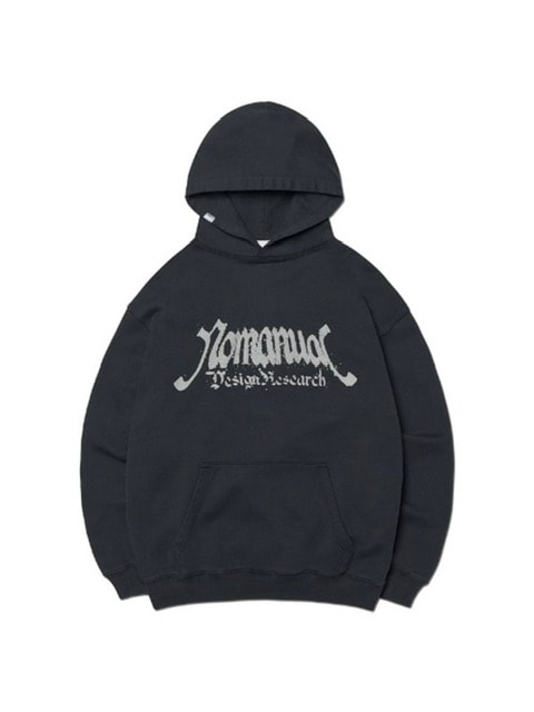【NOMANUAL】P.N.L HOODIE / 【ノーマニュアル】ロゴプリント長袖パーカー