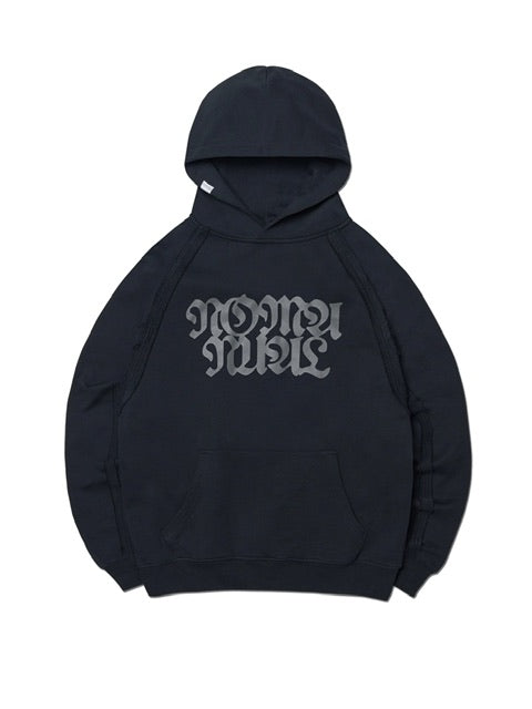 【NOMANUAL】R.S RAW EDGE HOODIE / 【ノーマニュアル】ローエッジ長袖パーカー