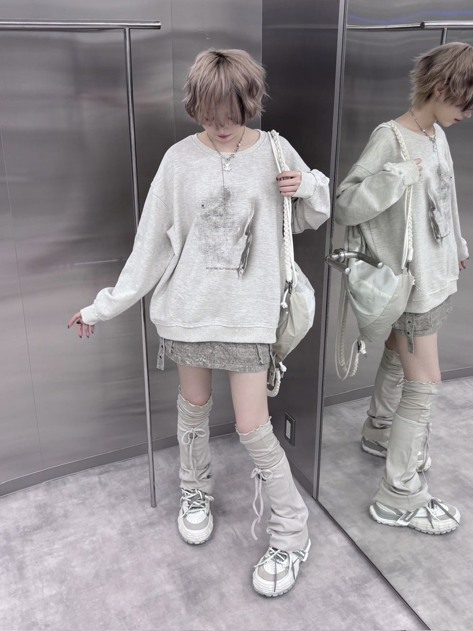 【nmtc +】layered leg warmer (3color)