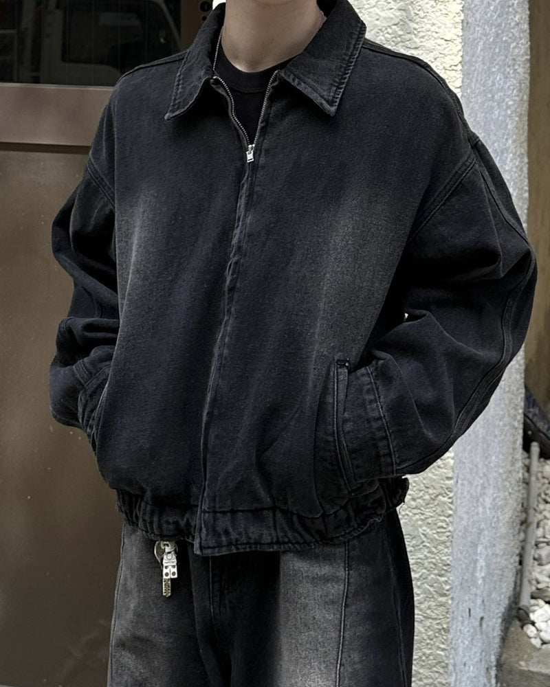大阪店WEB限定【Chikashitsu +】flame design denim blouson