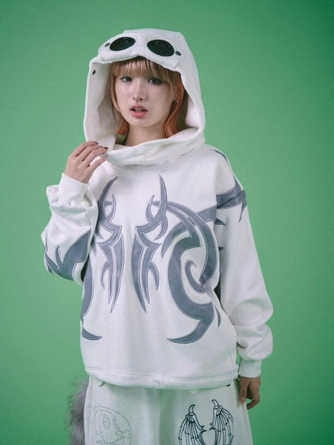 【GALFY】探検メガネ部族パーカー / 【ガルフィー】ロゴ長袖パーカー