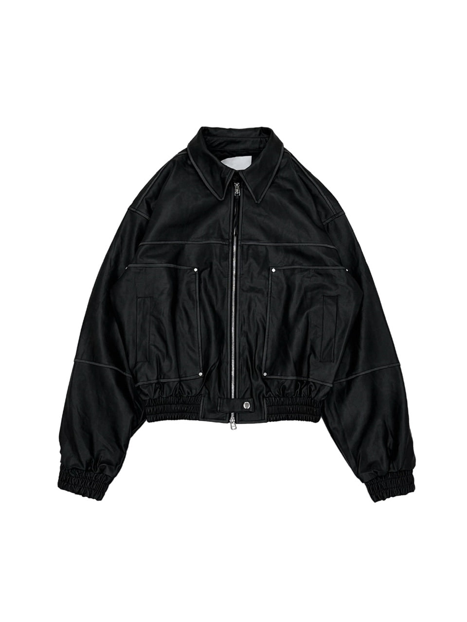 大阪店WEB限定受注制【Chikashitsu +】washing vegan leather jacket (2color)