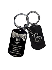 【BLACK PURPLE】Night County Row Keyring