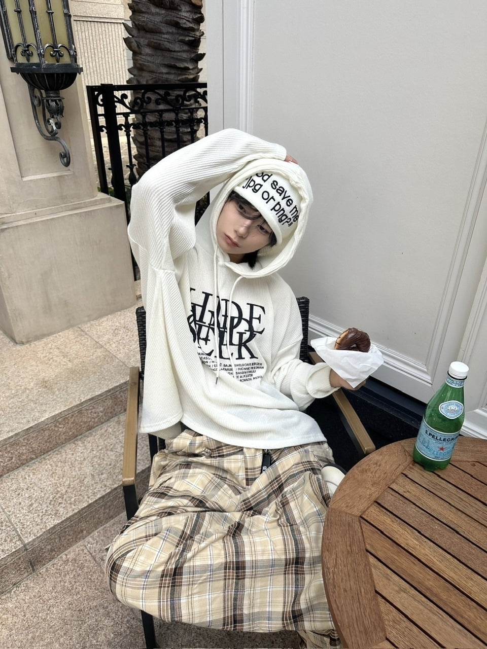 国際配送【LUV CODE】lettering beanie (4color)