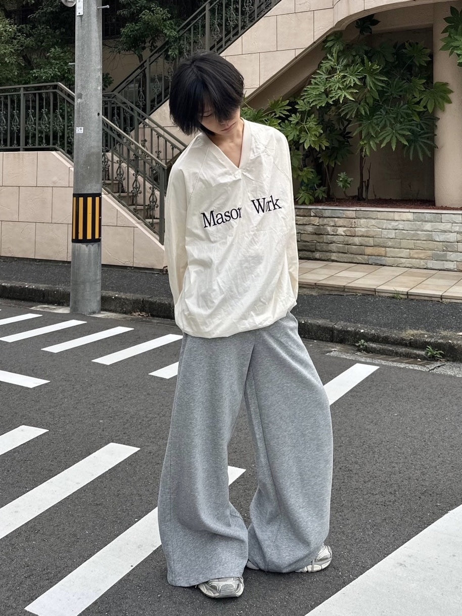 受注制【LUV CODE】coated v neck top (2color)