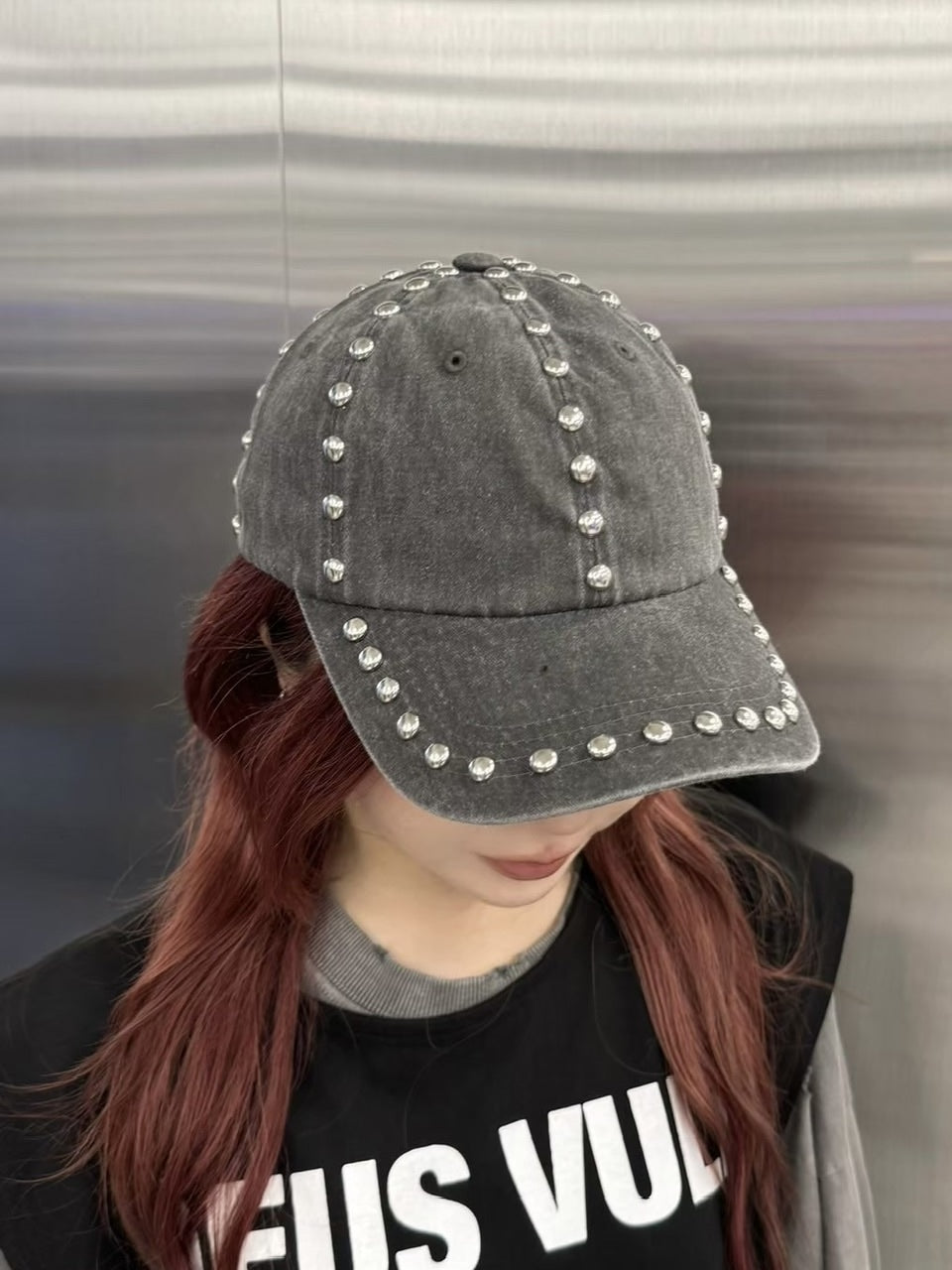 受注制【Never mind the XU】studs cap (2color)
