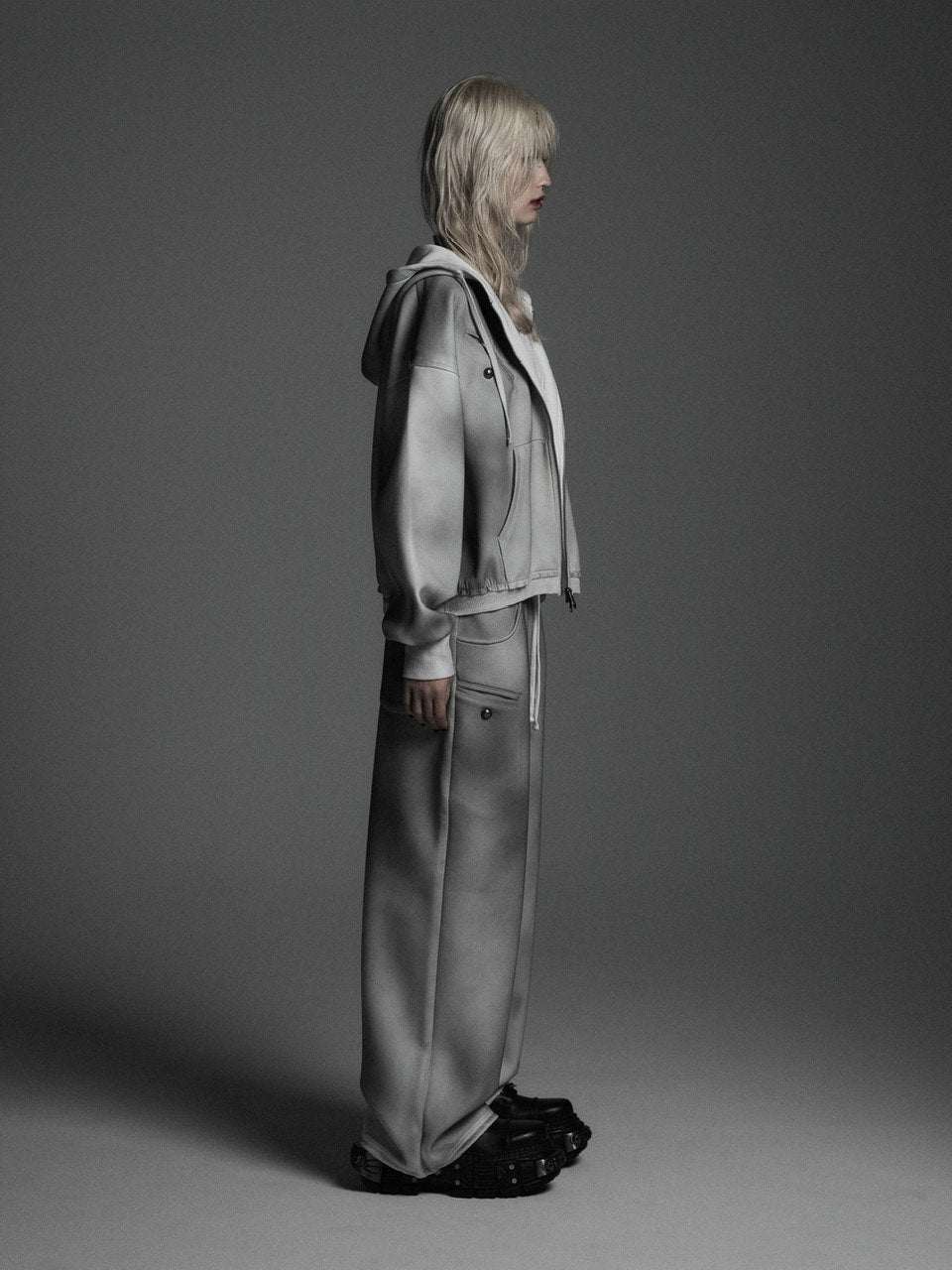 【Rosen Kreuz】the taste“V” WIDE OVERFIT SET UP PANTS