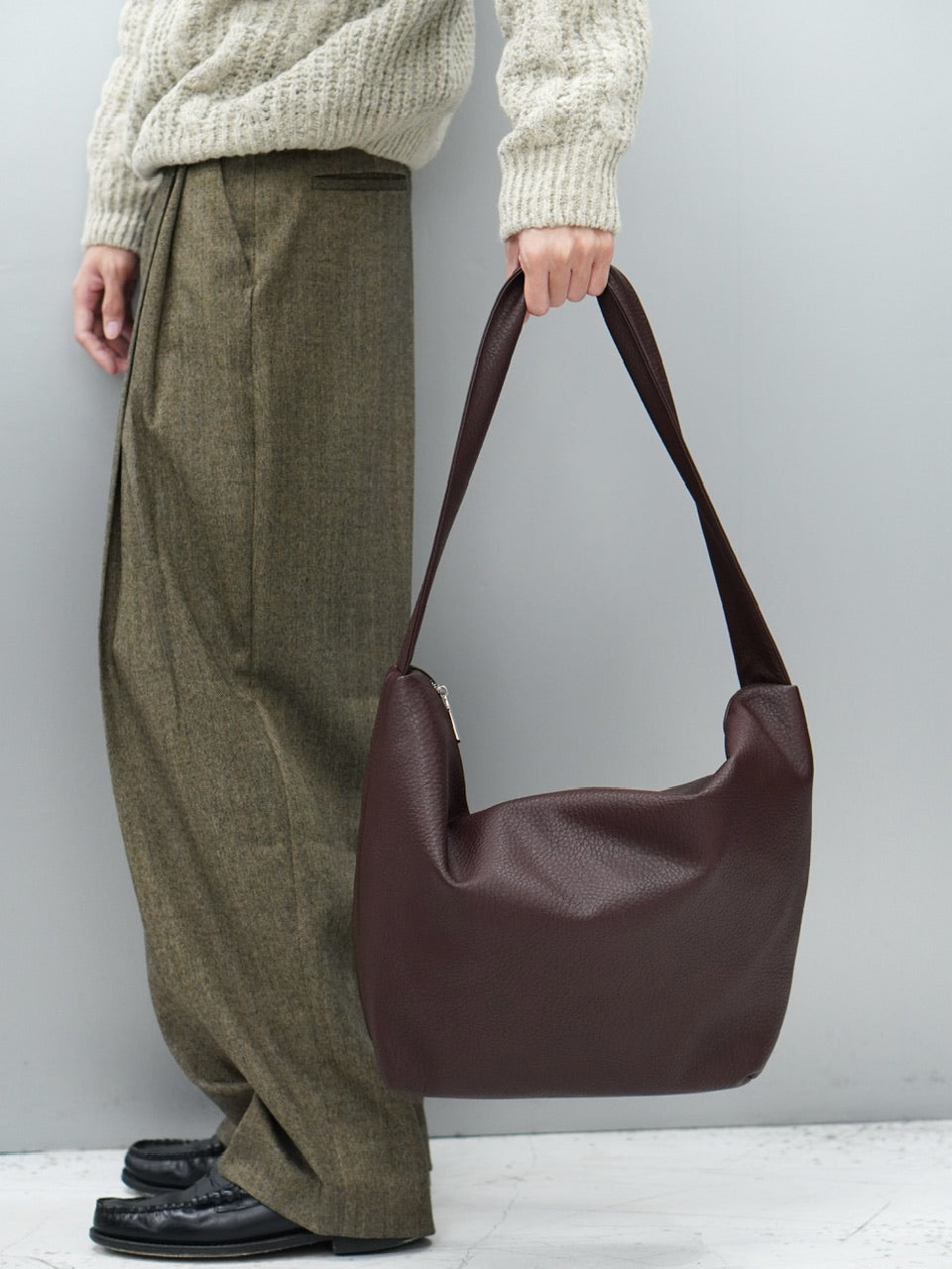 東京店WEB限定【Chikashitsu +】eco leather cross bag (2color)