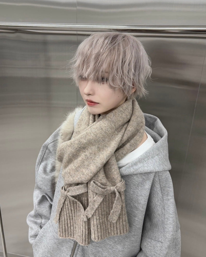 受注制【nmtc +】ribbon muffler (3color)