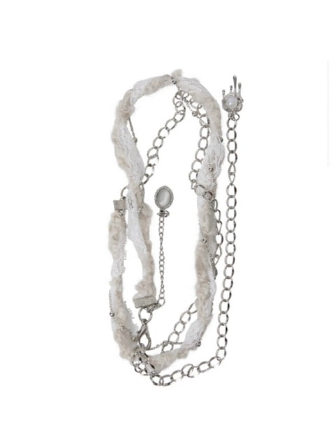 【FLAREUP】Braided Handmade Chain Belt / 【フレアアップ】ブレイデッドハンドメイドチェーンベルト