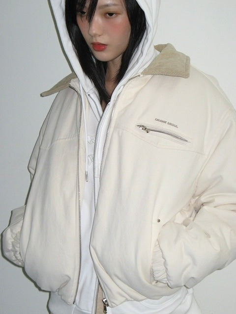 【CRANK】COTTON PUFF JUMPER / 【クランク】コットンプル長袖ジャンパー