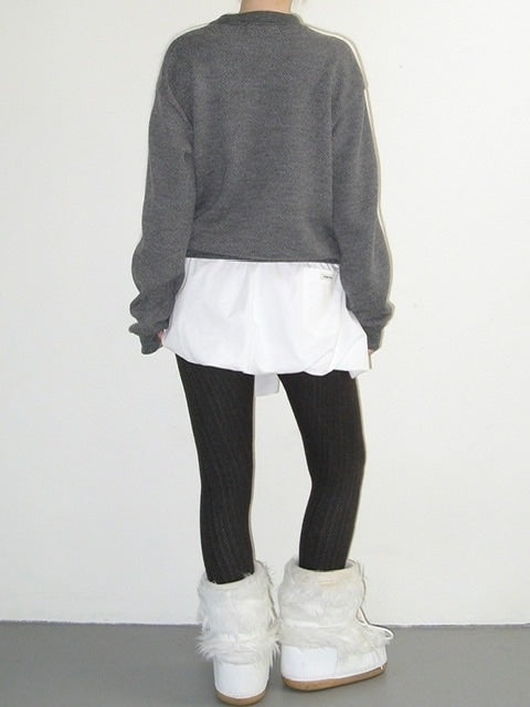 【CRANK】SLEEVE TIED BALLOON SKIRT