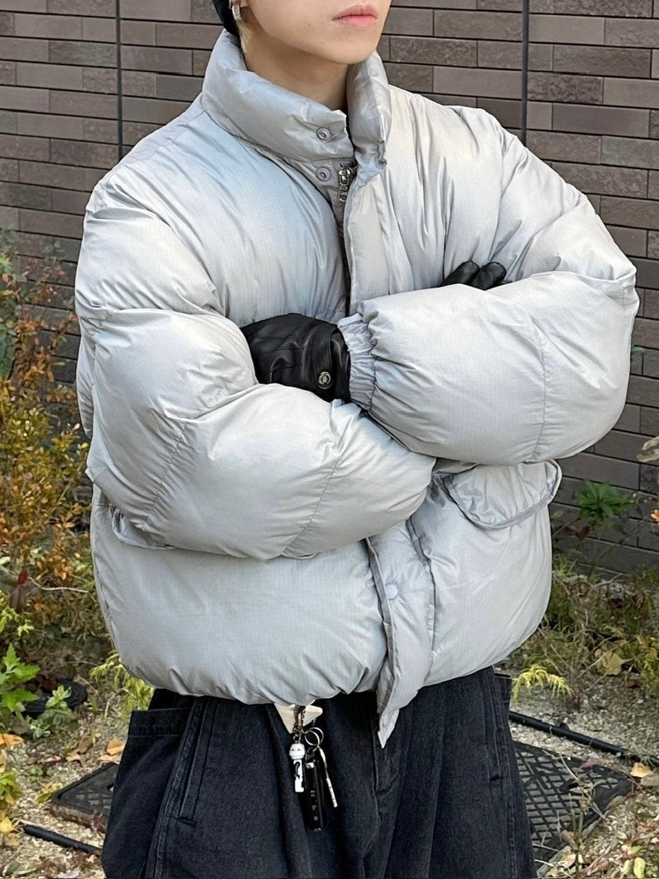 受注制【Chikashitsu +】unisex padding heat jacket (3color)