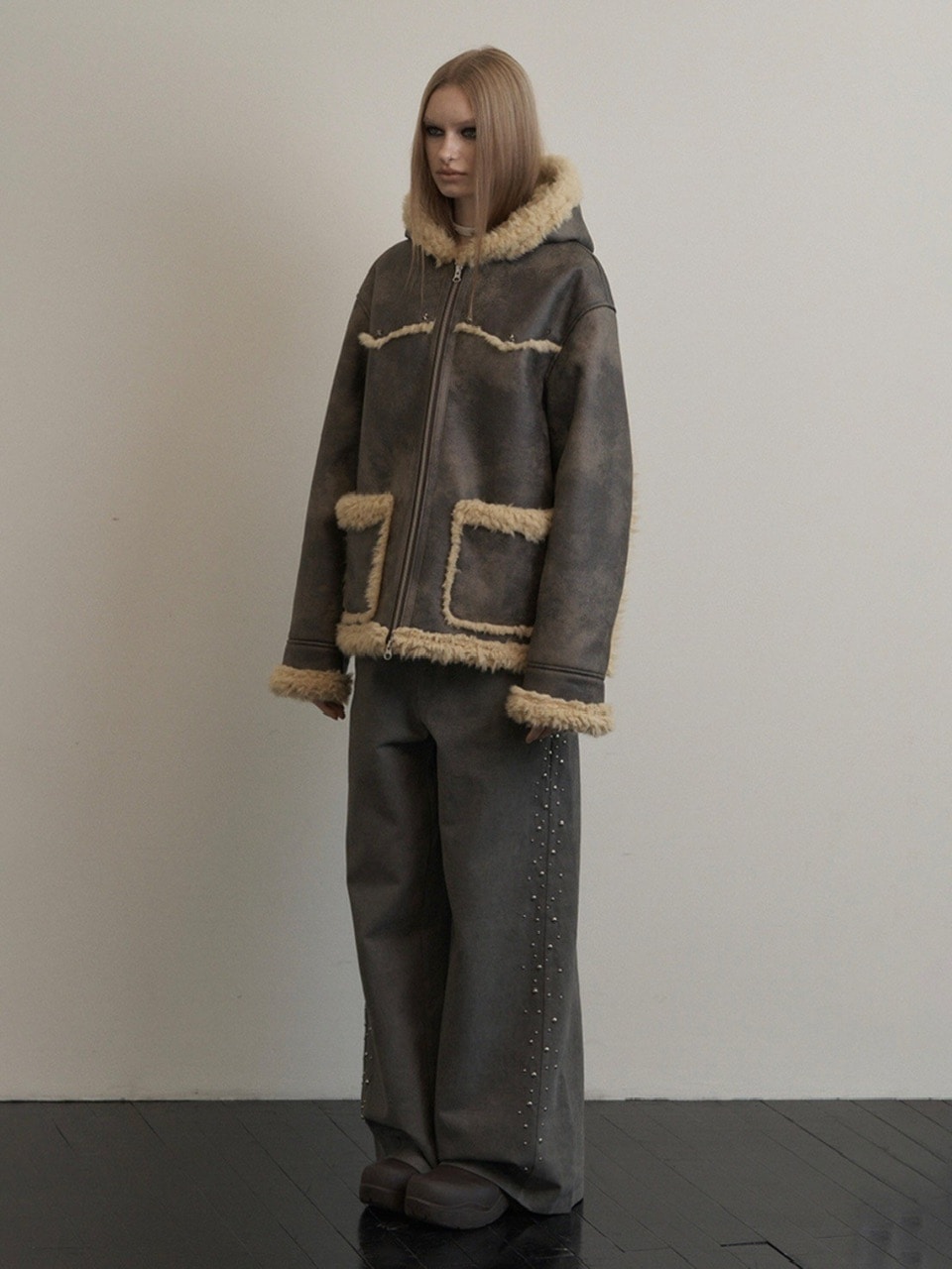 【SETUP-EXE】HOODIE MUSTANG JACKET / 【セットアップエグゼ】マスタング長袖フードジャケット