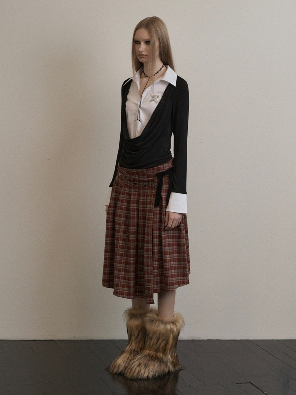 【SETUP-EXE】SHIRTS LAYERED TOP