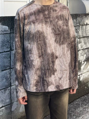 受注制【Chikashitsu +】shoulder button grunge knit (2color)