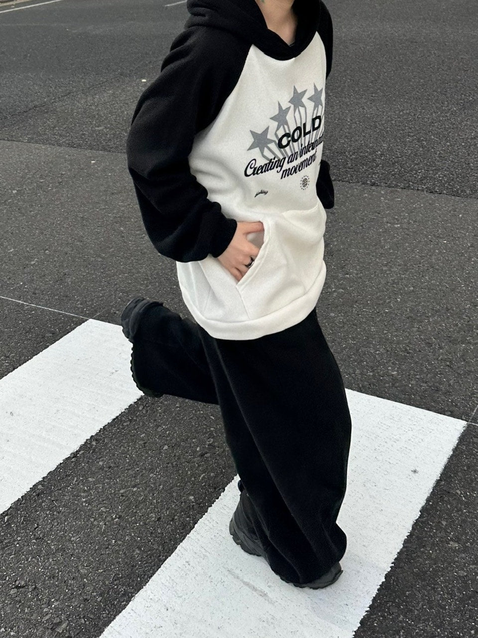 【youll】raglan rib hoodie