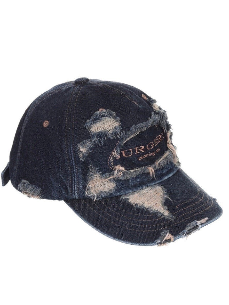 【SURGERY】surgery distroyed denim cap / 【サージェリー】ダメージデニムキャップ
