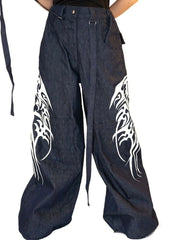 【ESQAPE】MECHA TRIBE PRINT TROUSERS