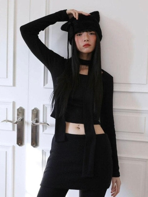 【Uglyshadow】ANGORA CAT BEANIE