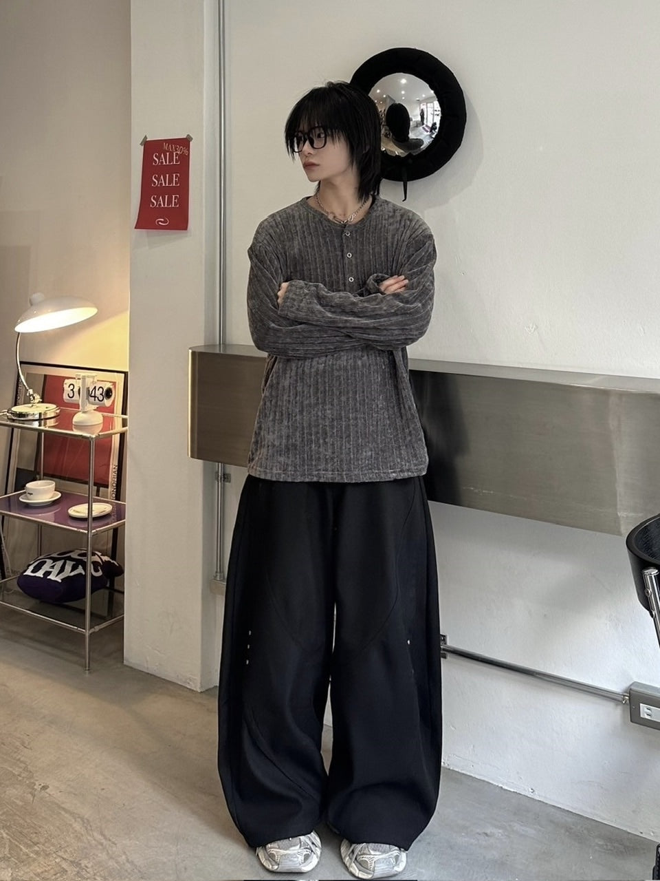 国際配送【LUV CODE】rivet balloon pants