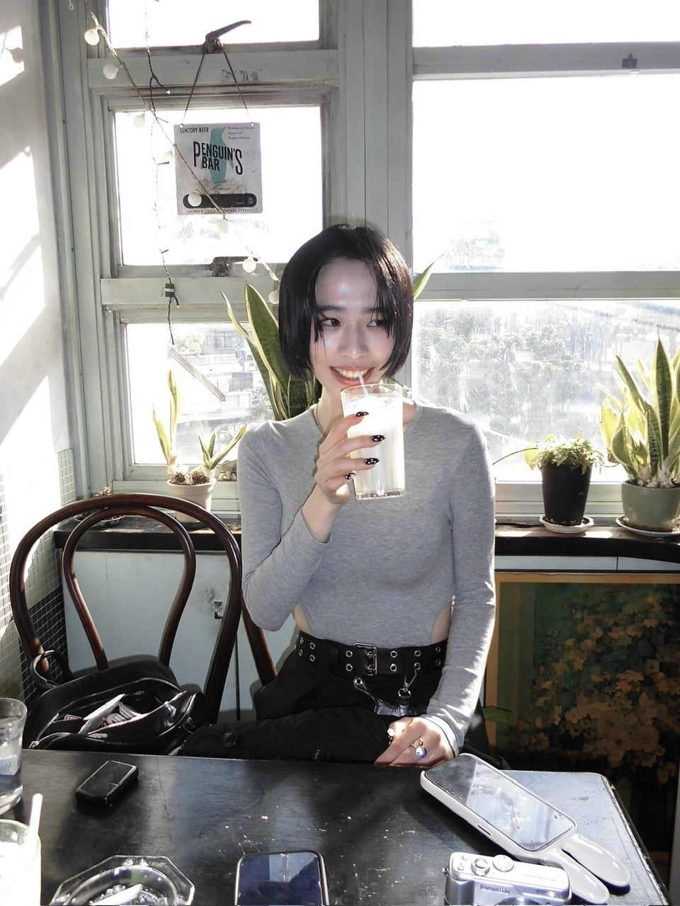 【oaks】side slit long sleeve (2color)